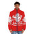 Nuka Cola puffer jacket with vintage gaming and retro 80s style - men front