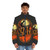 Spice beer-inspired puffer jacket featuring Dune-themed design - men front