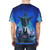 Elric of Melniboné inspired fantasy t-shirt with sword and sorcery artwork - men back