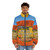 Great Spirit Chief Puffer Jacket featuring a native american warrior design - men front