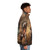 Great Spirit Chief Puffer Jacket featuring a native american warrior design - men side right