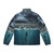 Spearfishing puffer jacket in blue color - Back