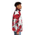 Puffer jacket featuring a sumi-e style illustration of the wolf god Amaterasu from the video game Okami - men side right