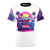 Retro Miami boombox synthwave t-shirt with vibrant 80s-inspired graphics
