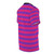 Vibrant pink and purple striped t-shirt for fashionable women - men right