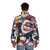 Gravity Falls Cartoon Puffer Jacket with Graphic Design - men back