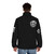 Spanish Love Songs emo puffer jacket with band logo - men back