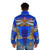Stylish Spain Madrid Barcelona Horse Cool Puffer Jacket - men back