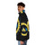 Gravity Falls Bill Cipher Zodiac Puffer Jacket featuring the iconic cipher and zodiac symbols from the popular animated TV series - men side left