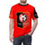 Stade Rennais inspired football t-shirt with team colors and logo - men front