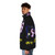 Night of the Demons 2 graphic puffer jacket with horror movie design - men side left