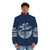 A person wearing the Space Tune Puffer Jacket, featuring space-themed design elements. - men front