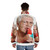 Grandma Granny Ice Cream Puffer Jacket with Playful Graphic Design - men back