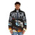 Space Team Cover Puffer Jacket with science fiction design - men front