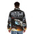 Space Team Cover Puffer Jacket with science fiction design - men back