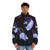 Cute space penguins puffer jacket for kids and children - men front
