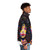 Graffiti-designed puffer jacket with a stylish and urban flair - men side right