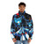 Gradius retro gaming puffer jacket with classic shoot 'em up design - men front