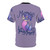 A women's t-shirt featuring a mermaid design with feminist and animal print elements. - Back