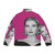 Gradient Static Shock Puffer Jacket with lightning bolt design - Back