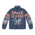 Space Force Netflix Fan Art Puffer Jacket with quote "Space Is Hard"