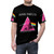 Stylish pink and purple psychedelic graphic t-shirt with "Pink Freud" design, inspired by the classic Dark Side of the Moon album cover. - men front