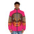 Surreal puffer jacket with Trout Mask Replica inspired design - men front