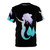A watercolor mermaid design printed on a high-quality t-shirt.