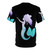 A watercolor mermaid design printed on a high-quality t-shirt. - Back