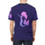 Mermaid t-shirt featuring a whimsical, purple-hued design - men back