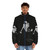 Galactic Space Cleaner Puffer Jacket with astronaut and galaxy design - men front