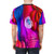 A vibrant, abstract t-shirt design featuring a Merlin-inspired fantasy art motif with swirling patterns and nature-inspired elements. - men back
