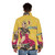 Man wearing Goromi-inspired puffer jacket from the Ryu ga Gotoku series - men back