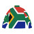 South Africa flag puffer jacket with national pride design - Back