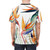 Tropical birds of paradise in a vibrant floral design printed on a high-quality t-shirt - men back