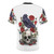 A high-quality all-over-print t-shirt featuring a gothic design with a raven, skull, and floral elements, created by digital artist Terry Fan. - Back