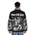 A puffer jacket featuring the album artwork of Thee Oh Sees' "Carrion Crawler" - men back
