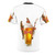A high-quality t-shirt featuring a vibrant Melbourne Cup horse racing design. - Back