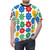 Vibrant spring floral retro pattern design on a t-shirt - men front
