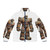 Embroidered Golem puffer jacket with mythical creature design
