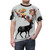 Vibrant floral and deer nature graphic t-shirt - men front