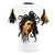 Medusa Gorgon head inspired t-shirt with snakes and Caravaggio art - Back