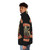 Puffer jacket for motorcycle enthusiasts with Sons of Arthritis Ibuprofen Chapter design - men side left