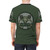 Mechwarrior inspired mech in camouflage print on a t-shirt - men back
