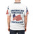 Patriotic American Mechanic T-Shirt with United States Flag Design - men back