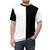 Monochrome split black and white t-shirt - men front
