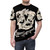 Splatter Skunk Graphic T-Shirt featuring a vibrant black and white skunk design - men front