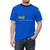 Graphic t-shirt featuring the Swedish greeting "Hej" in a stylized font design - men front