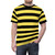 Stylish black and yellow striped t-shirt with a bold, graphic design inspired by the popular "Me Before You" movie and book. - men front