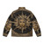 Apollo the Sun God Greek Key Ornament Puffer Jacket - Back